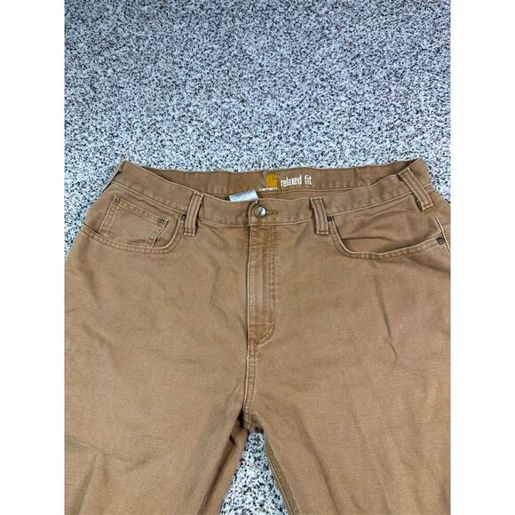 Carhartt Men's Relaxed Fit Cargo Pants Brown Size 38x30 Workwear - Picture 7 of 8